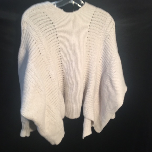 Lafayette 148 Wool & Cashmere Blend Tan Knit Open Front Cardigan M/L - Picture 5 of 7